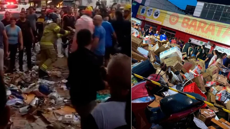 Desabamento de loja em Cacoal deixa uma vítima fatal, após fortes chuvas