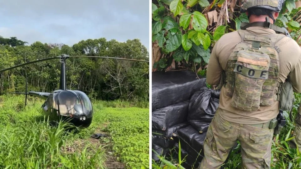 Helicóptero usado para transporte de droga é interceptado no AM