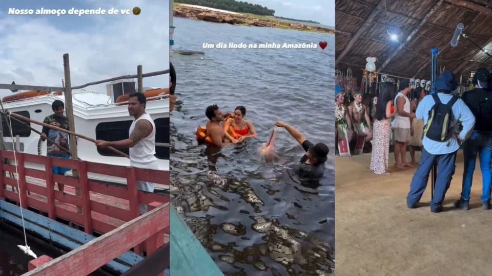 Lucas Guimarães conhece Manaus ao lado de Isabelle Nogueira e grava quadro para ‘Eita, Lucas!’