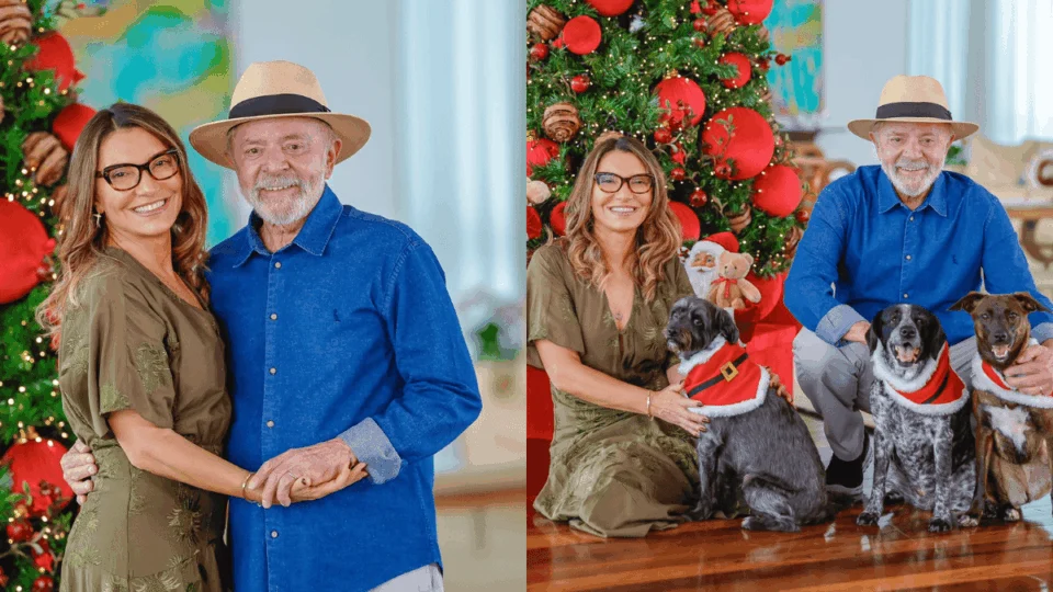 Lula posta foto ao lado de Janja para celebrar o Natal: ‘Feliz Natal da nossa família’