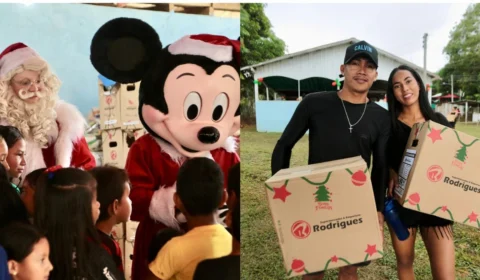 Ação de Natal da Prefeitura de Manaus encanta famílias ribeirinhas com programação especial