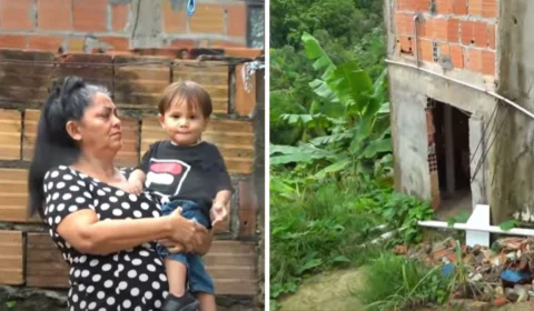 ‘Tenho medo, não estou dormindo’, diz moradora após terreno ceder em Manaus