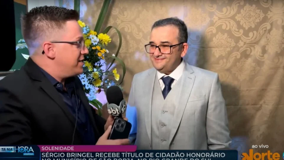 Sérgio Bringel recebe Título de Cidadão Honorário de São Borja, no Rio Grande do Sul