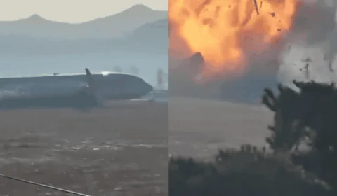 VÍDEO: Avião com 181 passageiros colide contra muro na Coreia do Sul