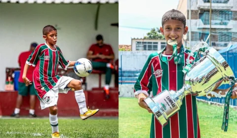 Aos 9 anos, jogador de Roraima se destaca no Fluminense