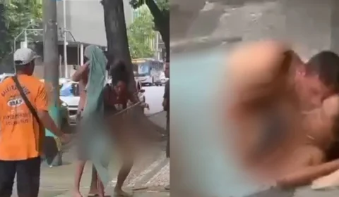 Moradores de rua são flagrados ‘no ato’ em rua de Boa Vista