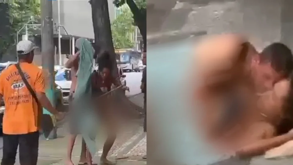 Moradores de rua são flagrados ‘no ato’ em rua de Boa Vista