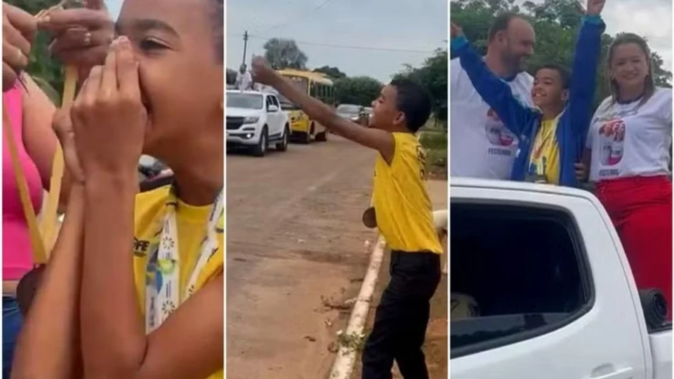 Atleta paralímpico escolar recebe carreata em homenagem às conquistas em Barrolândia (TO)