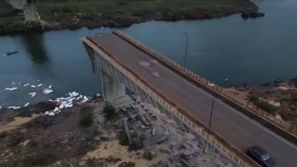 Ponte do estreito: ministro e governadores realizam visita técnica após desabamento