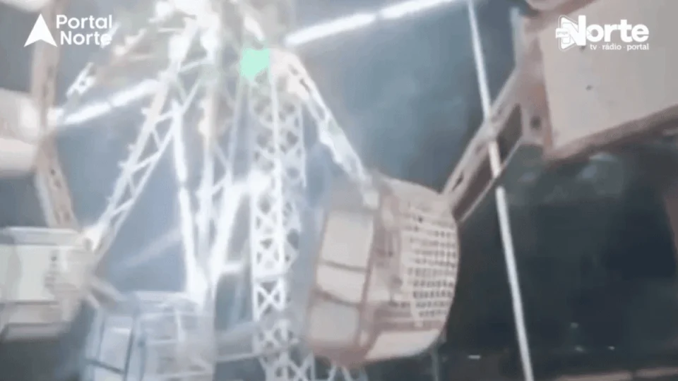 Roda gigante quebra e três pessoas ficam feridas em Boa Vista; veja vídeo