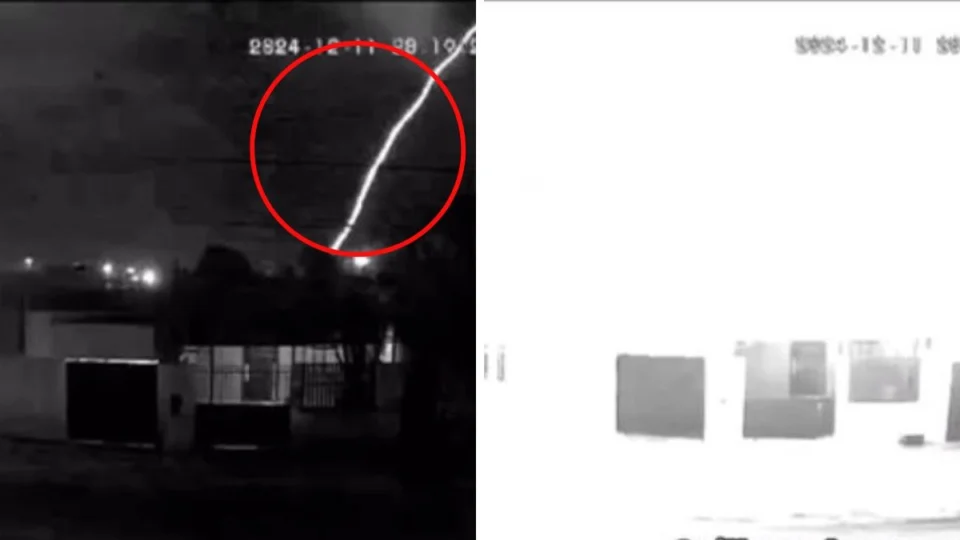 VÍDEO: raio causa som ensurdecedor e ‘clareia’ céu de Vilhena, Rondônia