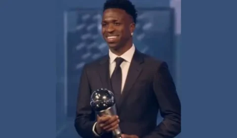 Vini Jr. é eleito o melhor jogador do mundo no FIFA The Best 2024