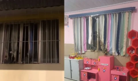 Criminosos tentam incendiar escola na zona sul de Porto Velho; veja vídeo