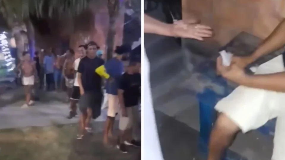 Pessoas fazem fila para ‘ganhar’ drogas durante Ano Novo na zona Sul de Manaus