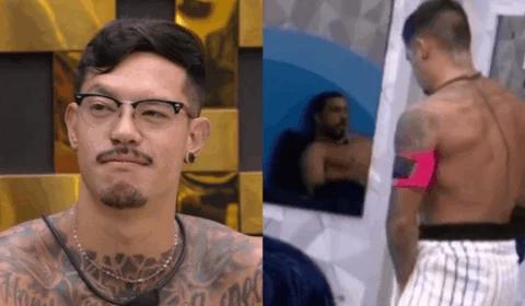 BBB 25: Gabriel é flagrado de toalha com ‘volume’ e web se engana