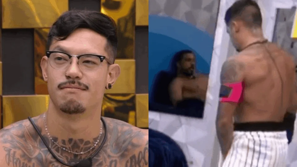 BBB 25: Gabriel é flagrado de toalha com ‘volume’ e web se engana
