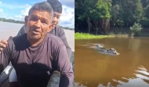 Homem é atacado por jacaré enquanto pescava em distrito de Porto Velho; veja vídeo