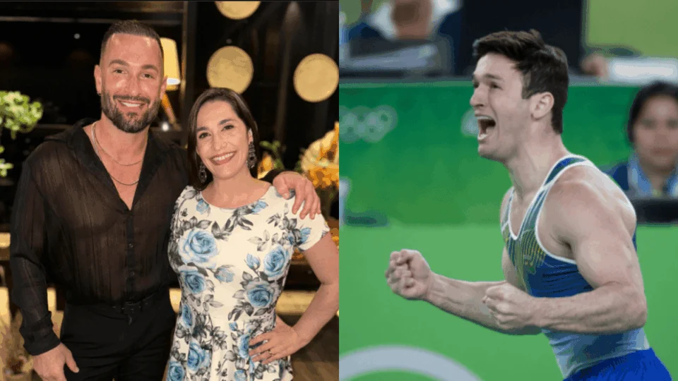BBB 25: medalhista olímpico Diego Hypolito e irmã estão no Camarote