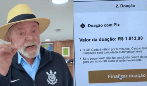 Lula doa R$ 1.013 para Corinthians e desmente taxação do Pix