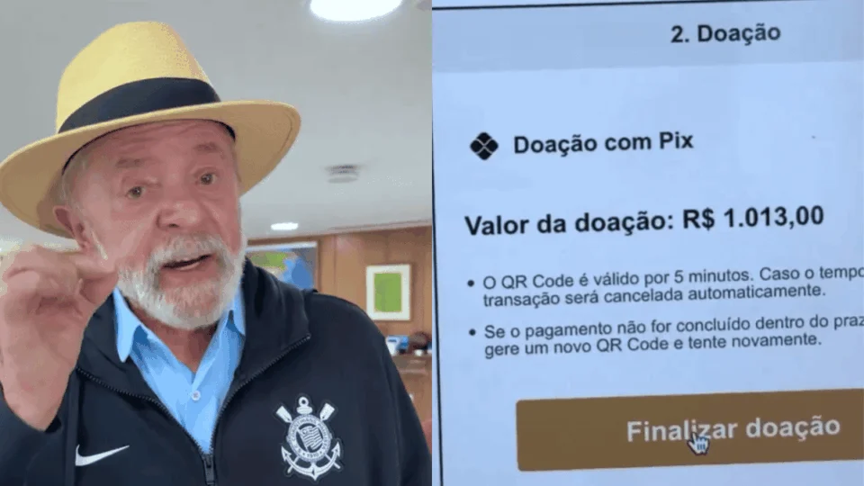 Lula doa R$ 1.013 para Corinthians e desmente taxação do Pix