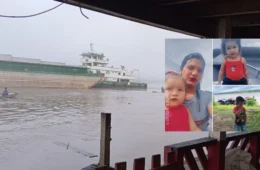 Mãe e três filhos são identificados após balsa colidir com flutuante no AM