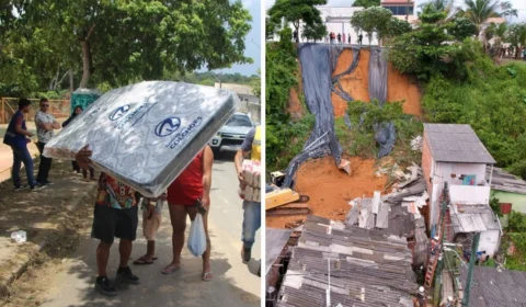 Moradores pedem ajuda após deslizamento deixar famílias desabrigadas em Manaus