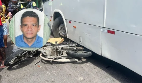 Mototaxista morre esmagado por ônibus em acidente na zona Leste de Manaus