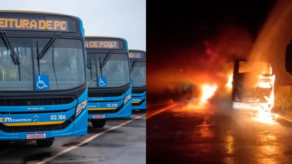 Ataques de facções deixam ônibus paralisados em Porto Velho pelo segundo dia consecutivo
