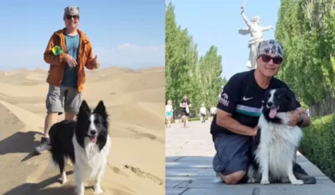 Professor troca aulas por aventura mundial com seu cachorro