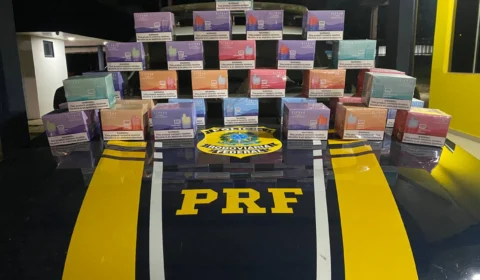 PRF apreende 186 cigarros eletrônicos ilegais no Tocantins