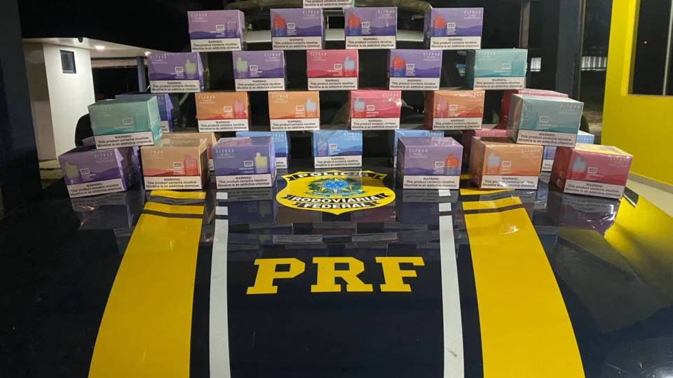 PRF apreende 186 cigarros eletrônicos ilegais no Tocantins