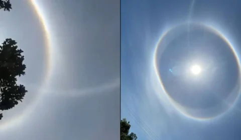 VÍDEO: círculo ao redor do sol em Rorainópolis fascina moradores