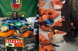 Traficantes escondem drogas em coletes salva-vidas no Amazonas; veja vídeos