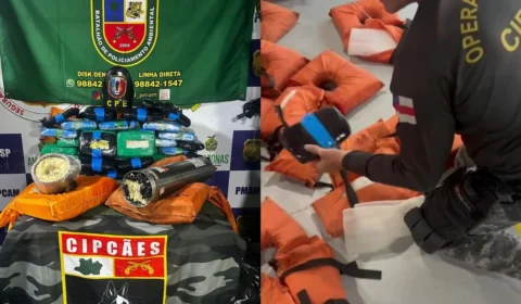 Traficantes escondem drogas em coletes salva-vidas no Amazonas; veja vídeos