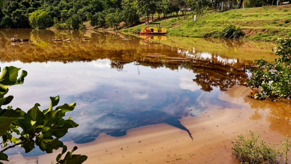 Empresa responsável por derramamento de óleo em lago em Palmas emite nota sobre plano de ação