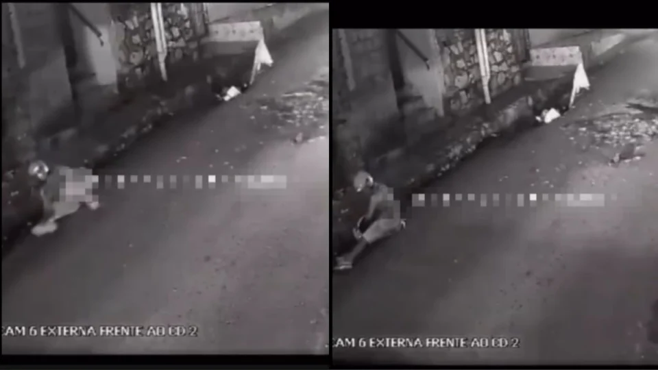 Motoqueiro cai em buraco e acidente chama atenção em Manaus; veja vídeo