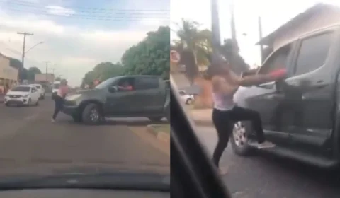 VÍDEO: Mulher viraliza brigando com o parceiro em frente de motel em Boa Vista