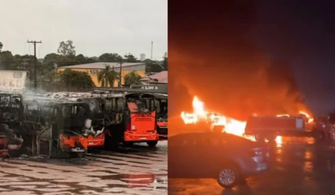 VÍDEO: seis ônibus de turismo de Roraima são atacados por facção em Rondônia