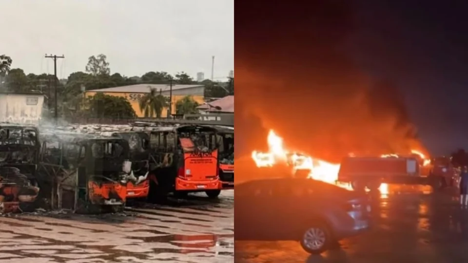 VÍDEO: seis ônibus de turismo de Roraima são atacados por facção em Rondônia