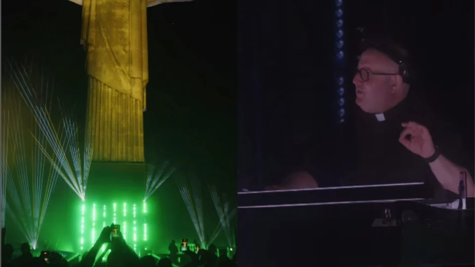 Padre faz ‘rave gospel’ no Cristo Redentor e repercute nas redes sociais; veja vídeo