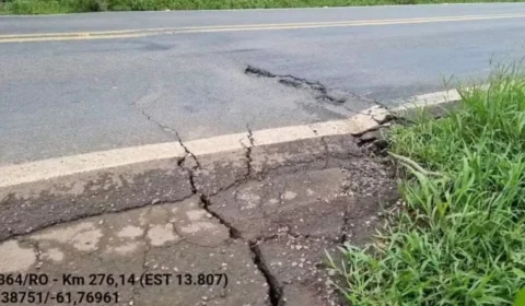 Fissura em ponte na BR-364 em Rondônia gera preocupação entre motoristas