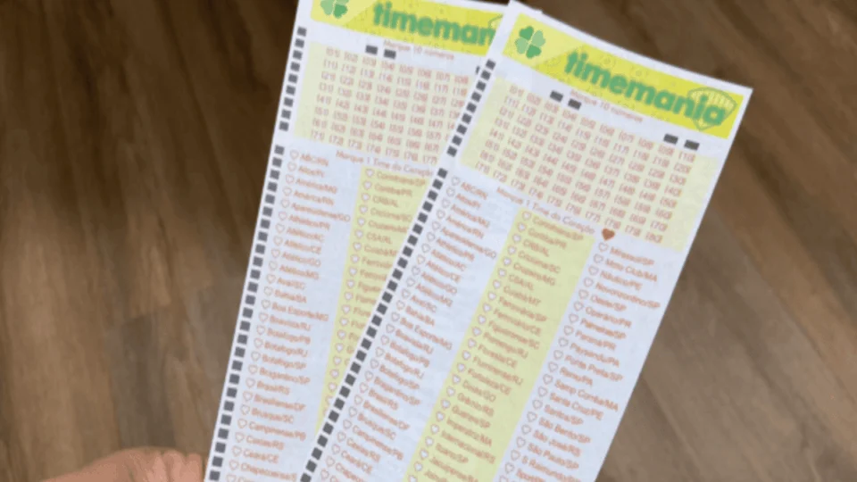 Timemania de hoje, terça-feira (21/01), concurso 2196; prêmio chega a R$ 900 mil