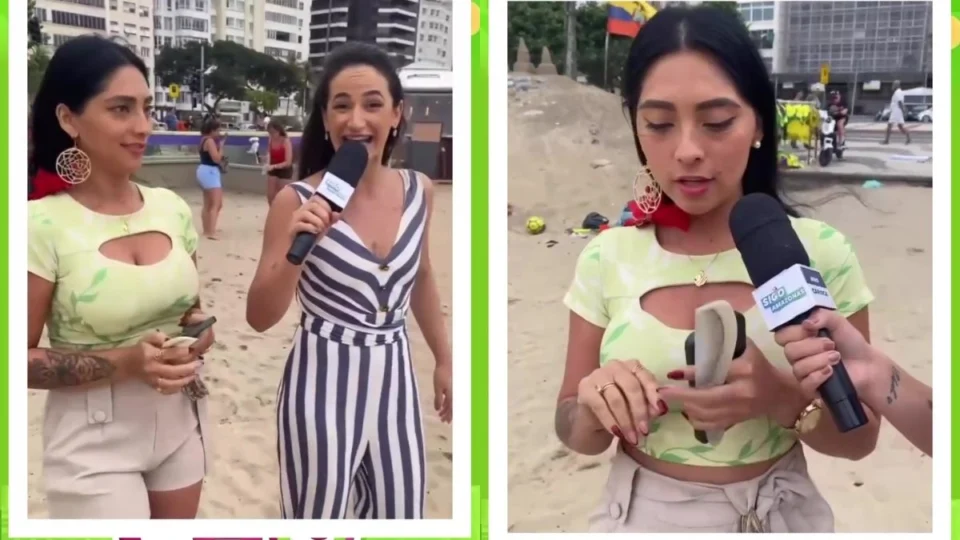 Turista amazonense brinca em praia do Rio de Janeiro ‘Jacaré lá é um meio de veículo’