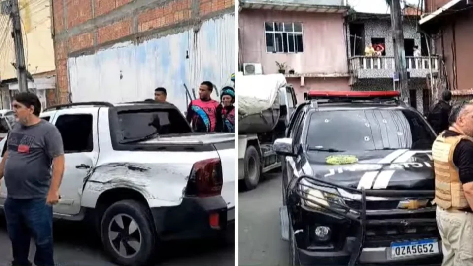EXCLUSIVO: bandidos trocam tiros com a polícia, destroem carros e fazem vítimas durante fuga em Manaus