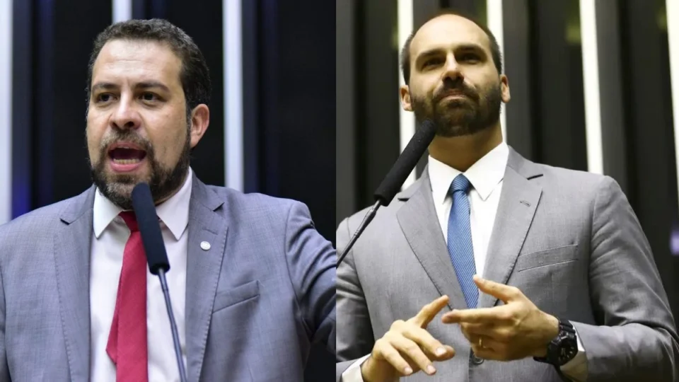 ‘Conspiração’: Boulos denuncia Eduardo Bolsonaro por crime contra a soberania nacional