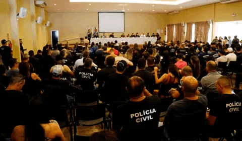 Policiais Civis do Tocantins fazem mobilização em Palmas