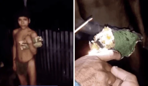 Novas imagens de indígena isolado interagindo no Amazonas viralizam; veja vídeo