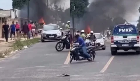 ‘Churrasqueira improvisada’ em Boa Vista causa incêndio e assusta moradores