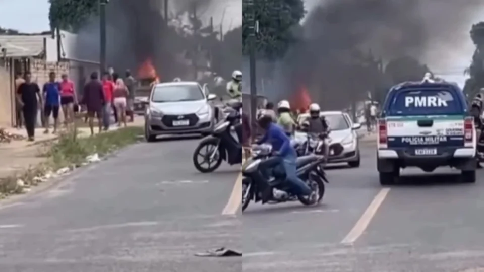 ‘Churrasqueira improvisada’ em Boa Vista causa incêndio e assusta moradores