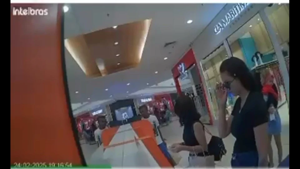 VÍDEO! Câmera de segurança flagra furto de óculos em loja de shopping em Palmas
